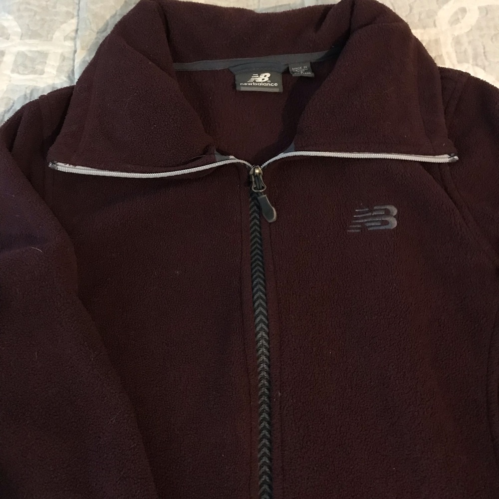 New Balance Burgundy Fleece jacket